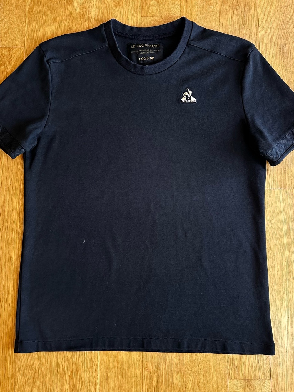Le Coq Sportif Men's Navy Short Sleeve Logo Tee